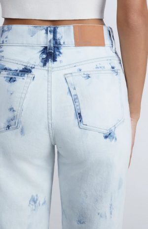 York Shibori Ink Straight Leg Jeans