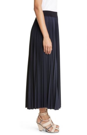 Pleated Midi Skirt